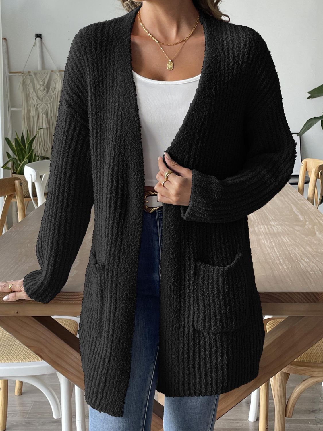 Cardigan met Knoopdetail